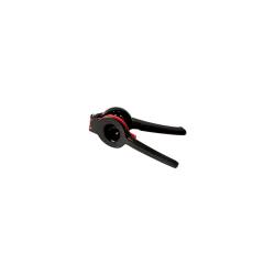 Exprimidor de acero negro y rojo 22 cm