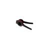 Presseur en acier noir et rouge 22 cm