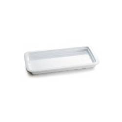 Gastronorm 1/3 Gourmet en porcelaine blanche 17x32x10 cm
