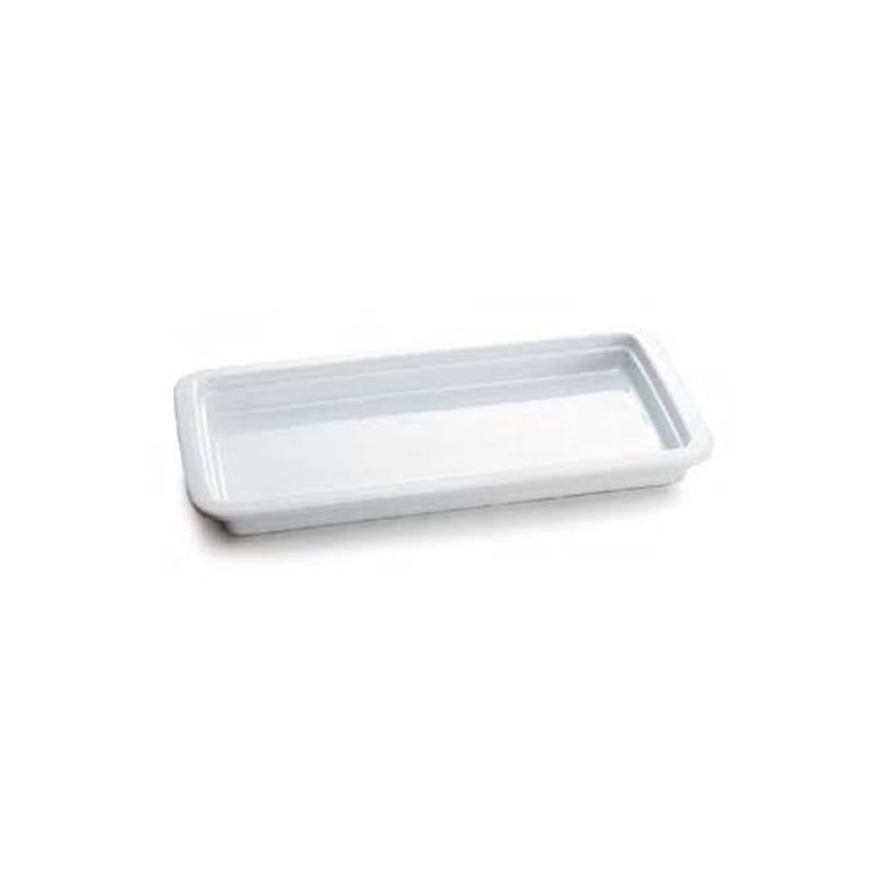 Gastronorm 1/3 Gourmet en porcelaine blanche 17x32x10 cm