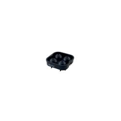 Molde silicona hielo 4 esferas negro cm 4,5