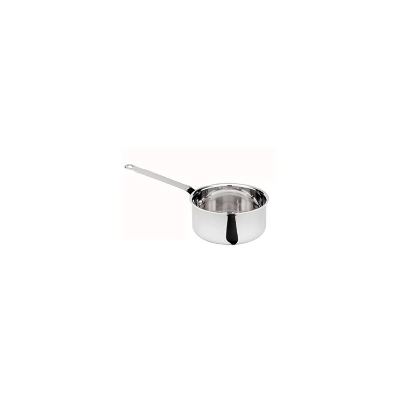 Cocotte à induction en acier inoxydable à une poignée demi-hauteur cm 14 lt 1