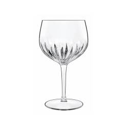 Gin Tonic Mixología Española Copa Luigi Bormioli en vidrio decorado cl 80