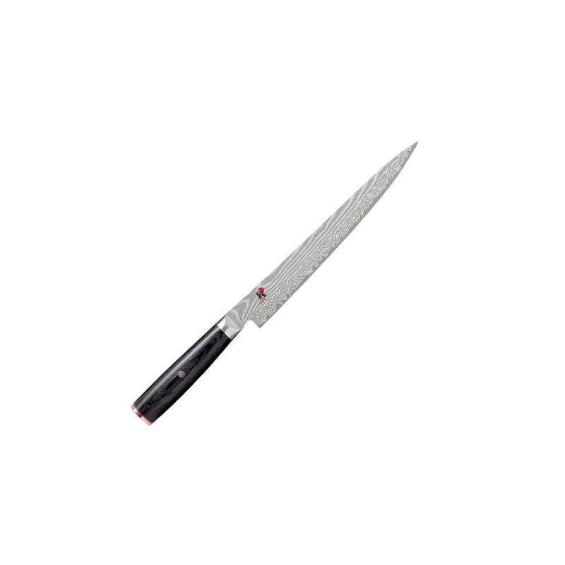 Cuchillo japonés Sujihiki Sashimi Miyabi en acero de Damasco 24 cm