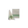 Serviette de cuisine en cellulose champagne et vert 30x40 cm