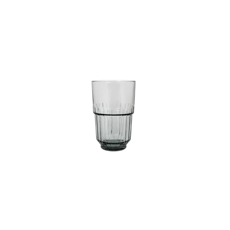 Gobelet à boissons Linq empilable verre gris fumé cl 41,4