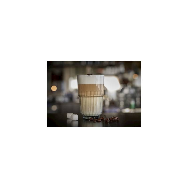 Vaso de bebidas Linq apilable vidrio gris ahumado cl 41,4