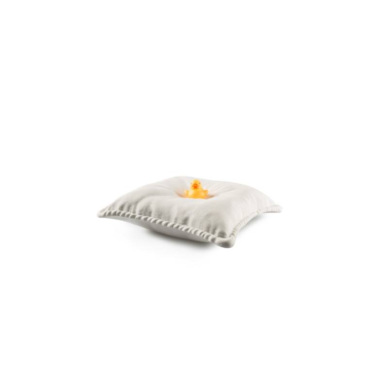 Almohada 100% Chef de porcelana blanca 24x24 cm