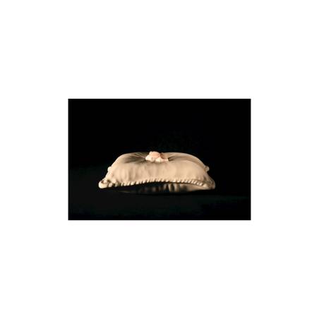 Almohada 100% Chef de porcelana blanca 24x24 cm