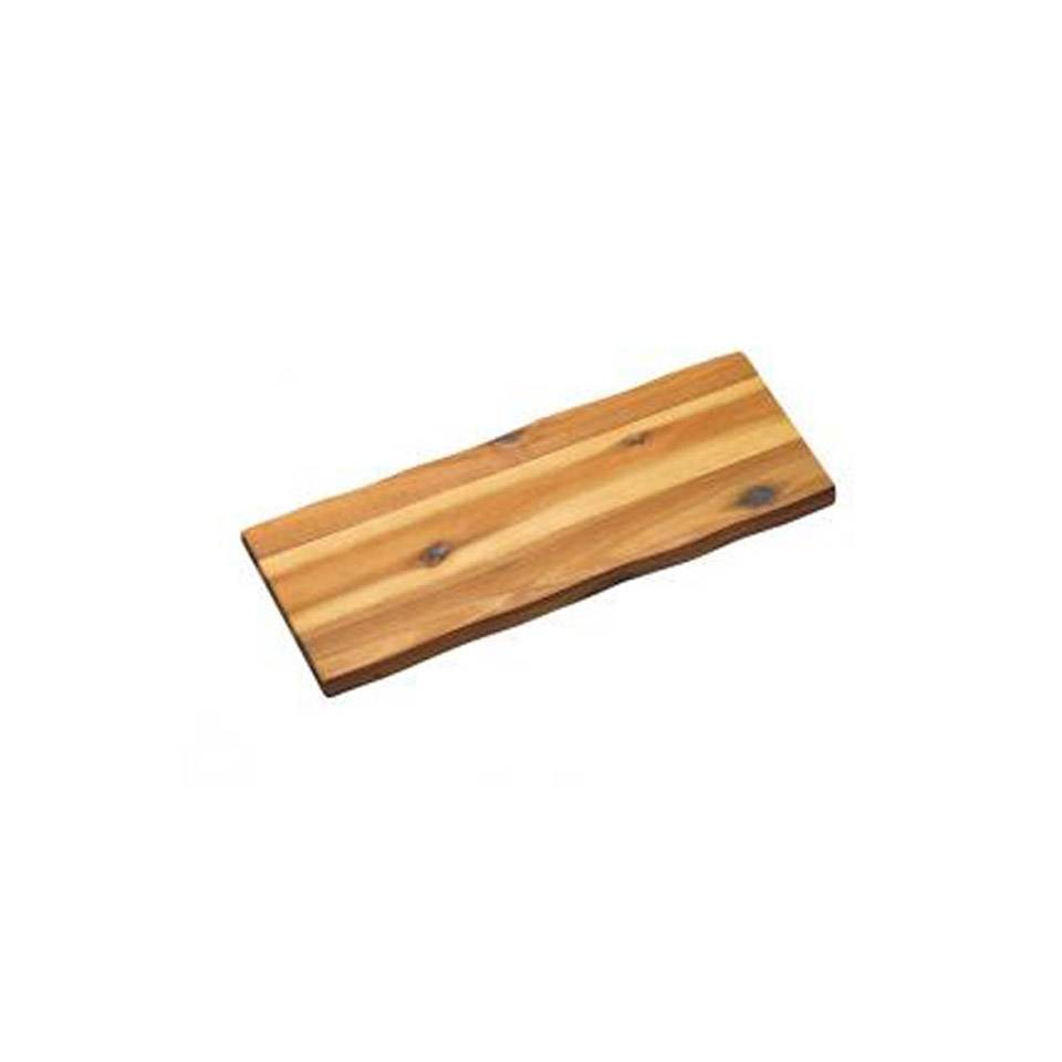 Tabla de cortar rectangular de madera de acacia cm 53X19X2