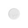 Couvercle jetable avec trou pour verre à café en plastique blanc cm 6,3