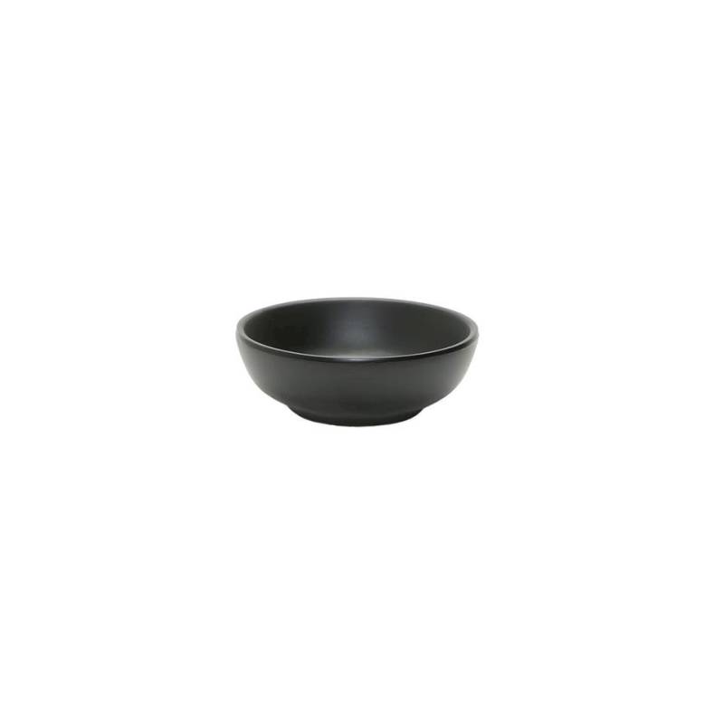 Tasse ronde en mélamine noire 10 cm