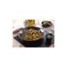 Hendi mini poêle à paella en fer blanc émaillé noir 20x3.6 cm