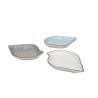 Piatto conchiglia Mediterraneo Novità Home in ceramica colorata cm 23x17x3