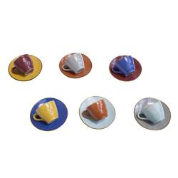 Coffee cup with plate Mediterranean Novelty Home colorful ceramic