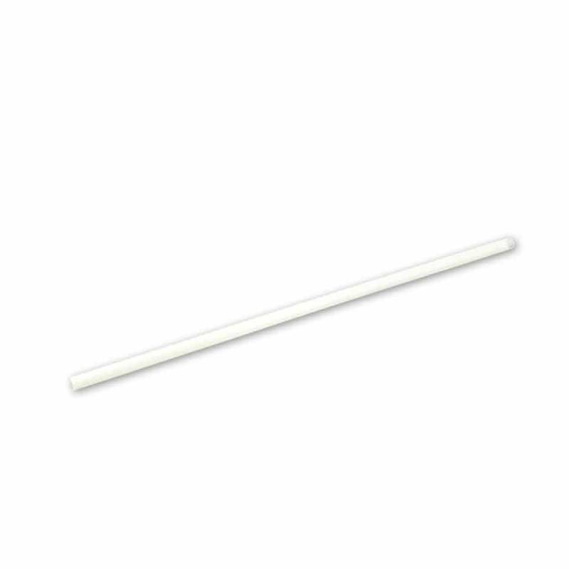 Pailles blanches bio-plastiques compostables cm 21X0,7