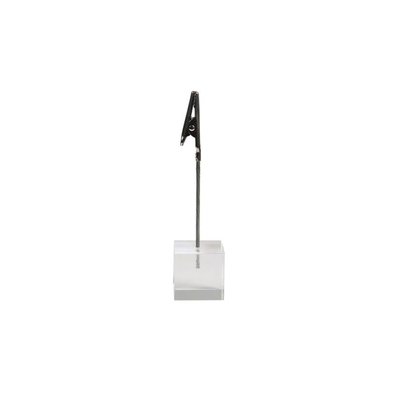 Porte-cubes avec pince transparente 2,5x2,5x10 cm