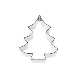Cortapastas de acero inoxidable Árbol de Navidad 8 cm