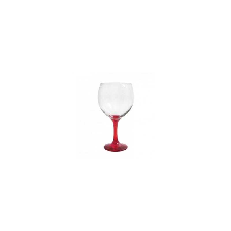 Verre à cocktail Combinados en verre transparent et rouge cl 64.5