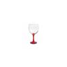 Verre à cocktail Combinados en verre transparent et rouge cl 64.5