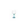 Combinados cocktail goblet in clear and blue glass cl 64.5