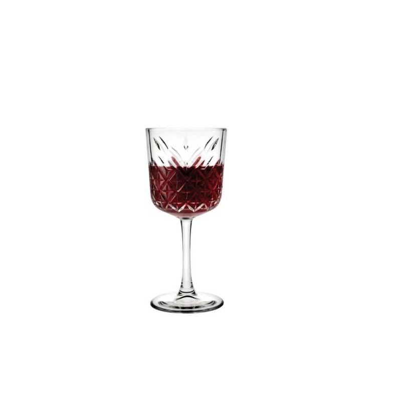 Copa de vino de cristal decorado intemporal cl 33