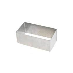 Moule rectangulaire en acier inoxydable 10x5x4 cm