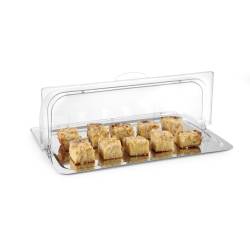 Hendi gastronorm 1/1 dôme rectangulaire en polycarbonate transparent