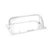 Cupola rettangolare roll top Hendi gastronorm 1/1 in policarbonato trasparente