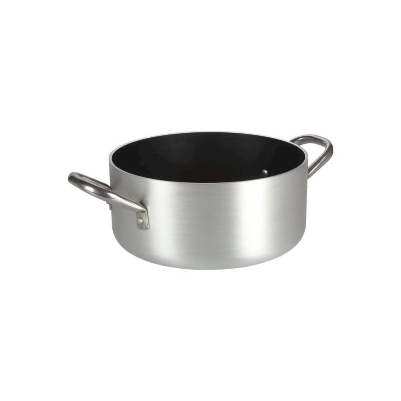Ballarini induction cocotte moyenne avec deux poignées antiadhésives en aluminium cm 24