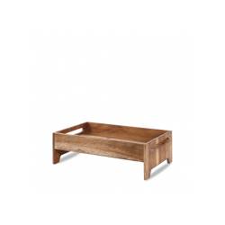Buffetscape Churchill de madera de acacia marrón 42,1x25,8x13,2 cm