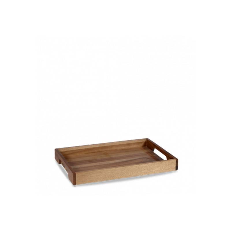 Caja rectangular Buffetscape Churchill de madera de acacia marrón 39,7x25,8 cm