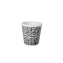 Taza Tiki Reptil porcelana blanco y negro cl 43