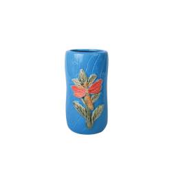 Taza Tiki Libélula azul porcelana cl 45