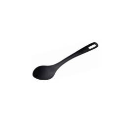 Cuchara lisa Piazza de nylon negro cm 35
