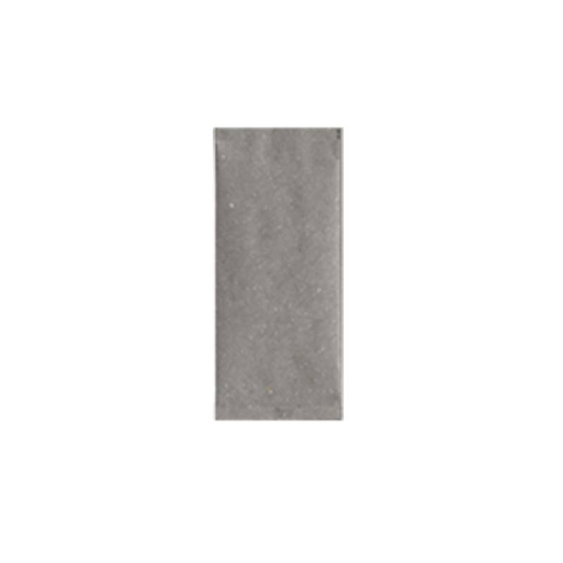 Sac à couverts en papier paille gris avec serviette cm 24x11