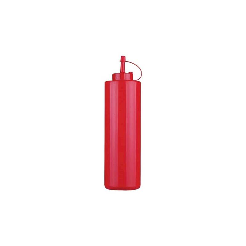 Flacon pressurisé avec bouchon PE rouge cl 36