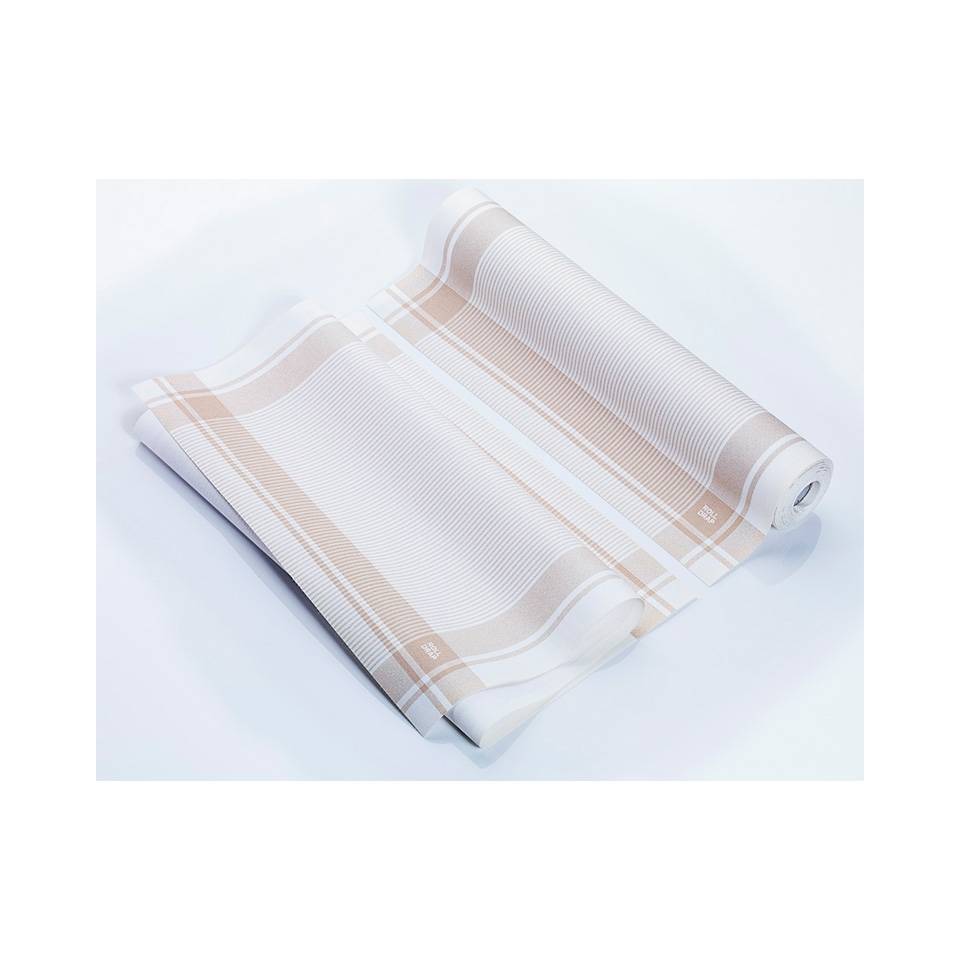Vintage Roll-Drap rouleau 10 torchons 100% coton beige cm 40x64