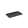 Bandeja rectangular de melamina negra inmiron cm 21x11,5