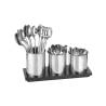 Set de 3 porte-cuillères avec plateau