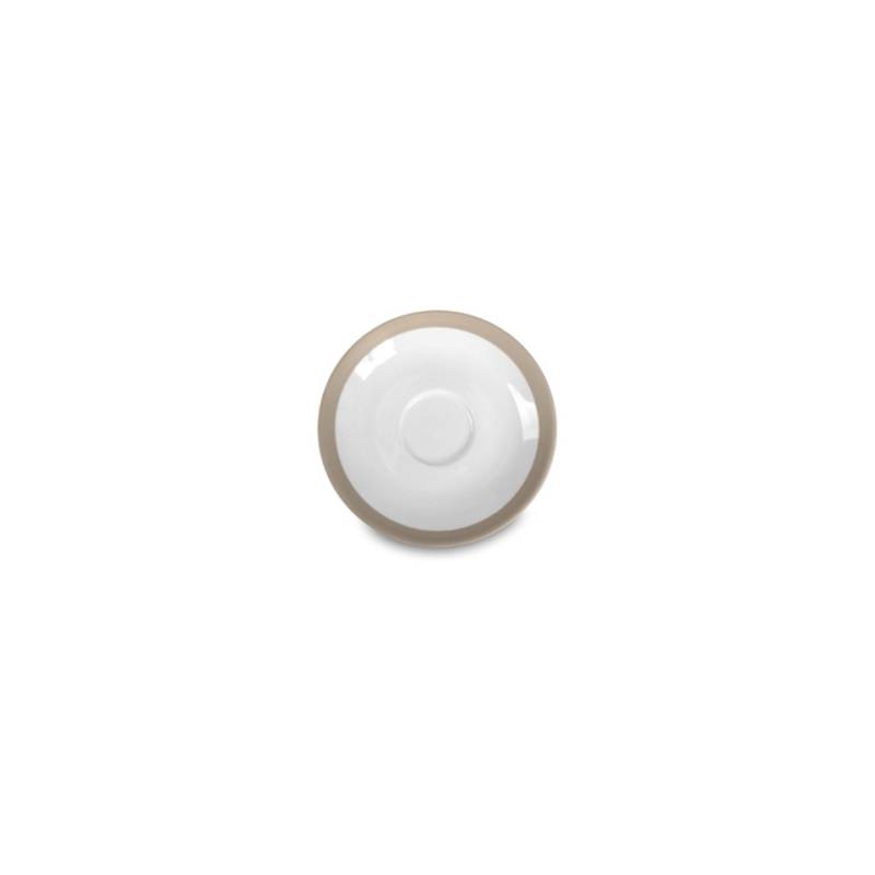 Plato para taza de café Coffee&Co de porcelana gris paloma 12,5 cm