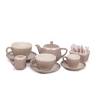 Plato para taza de café Coffee&Co de porcelana gris paloma 12,5 cm