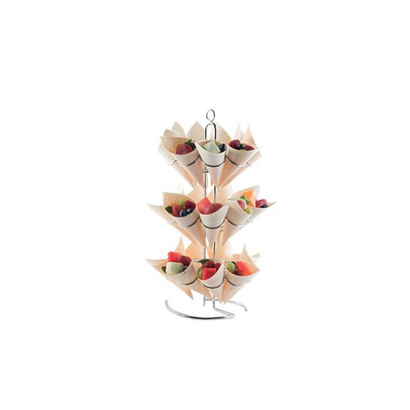 Soporte de cono de acero inoxidable 42x16,5 cm