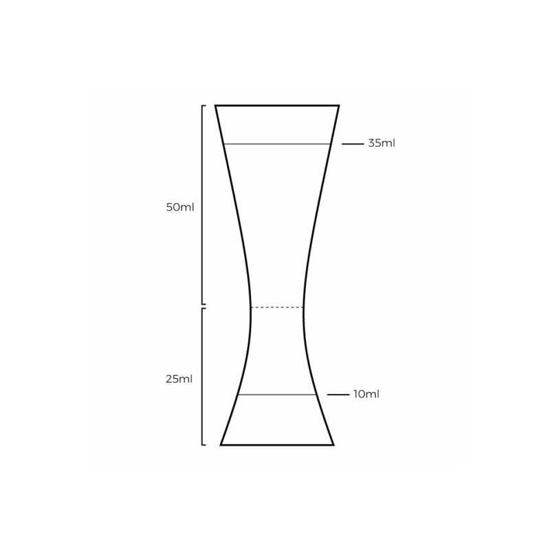 Jigger Tiki Aero Urban Bar acero inoc cl 2.5-5