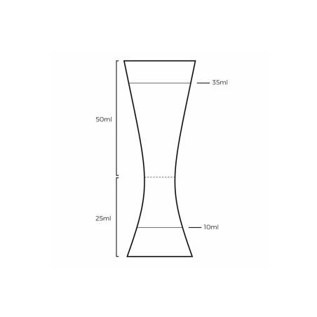 Jigger Tiki Aero Urban Bar acier inoc cl 2.5-5