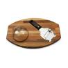 Sanelli Ambrogio planche à découper en bois en acier inoxydable avec dôme et couteau à truffes