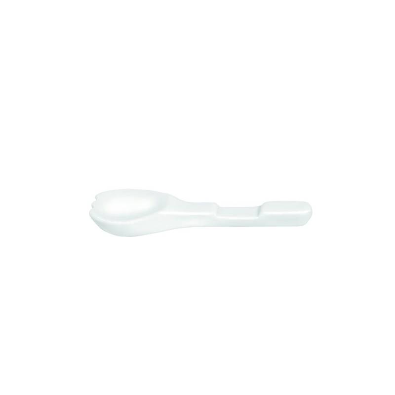 Cuchara de porcelana blanca 10,5 cm