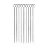 Brochetas de cóctel circulares de acero inoxidable 10,8 cm