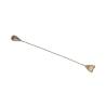 Cuchara de bar de acero inoxidable cobrizo envejecido con mini colador cm 40