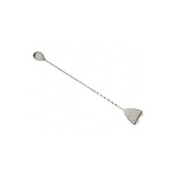 Cuchara de bar con mini colador de acero inoxidable cm 40